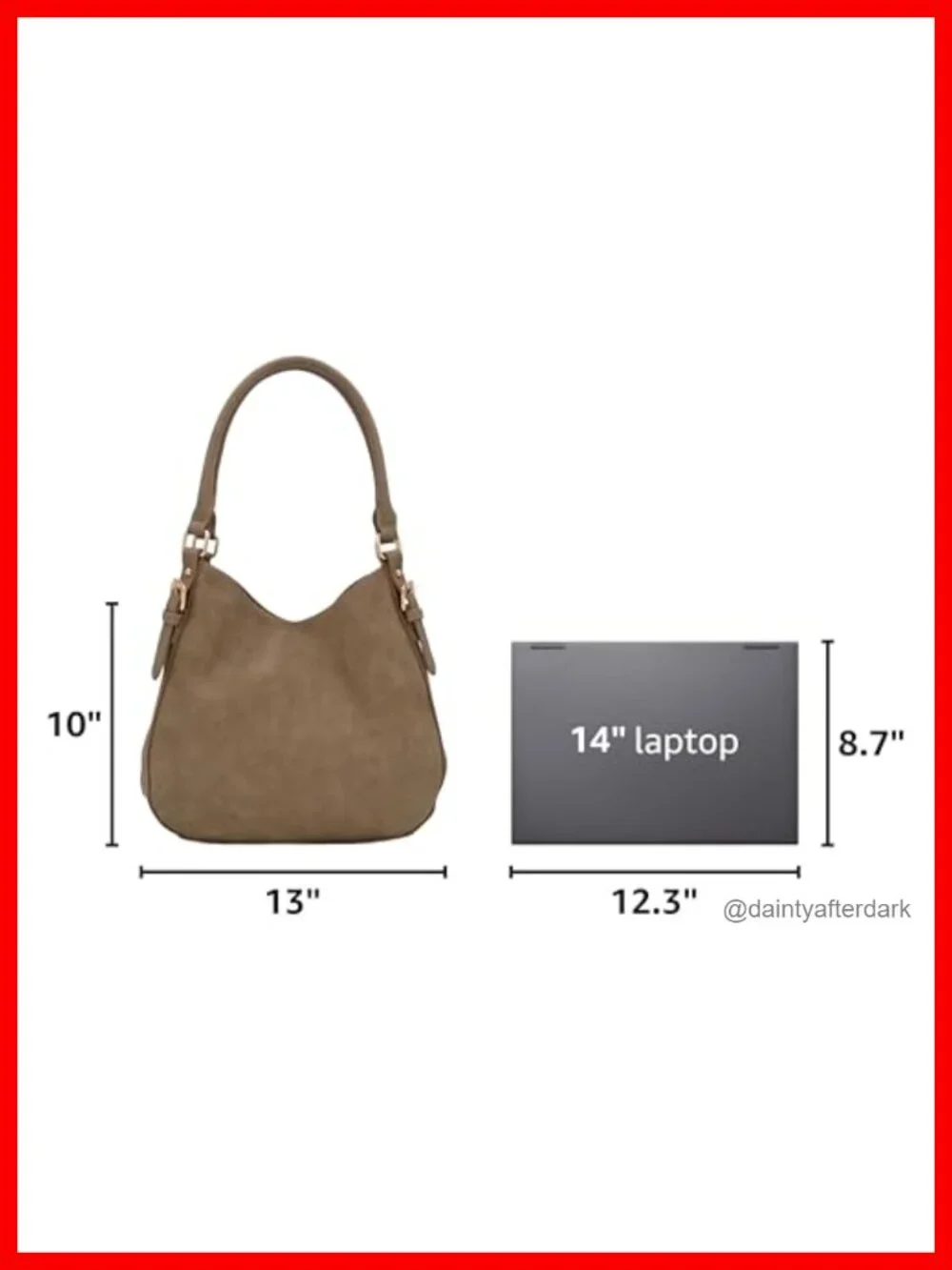 Faux Leather Medium Hobo Bag 3 Compartments Top Handle Shoulder Bag